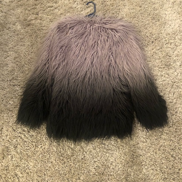 Topshop Shaggy Faux Fur Coat - Picture 4 of 5